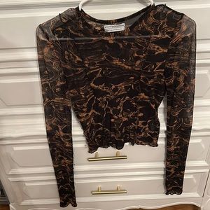 Shear top, perfect to go out in